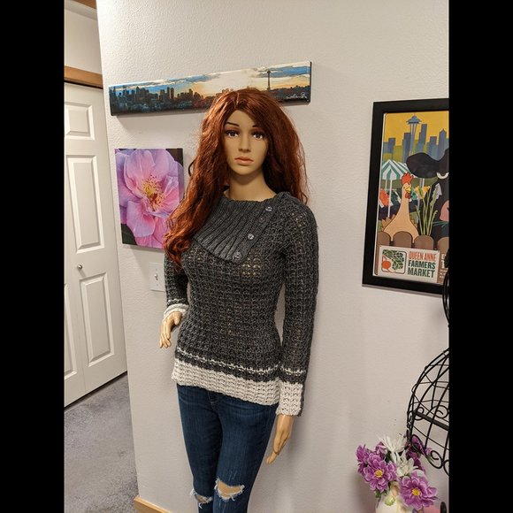 LOFT Sweaters - Ann Taylor Loft Cozy Fitted Knit Sweater w/ Foldable Turtle Neck Size XS P